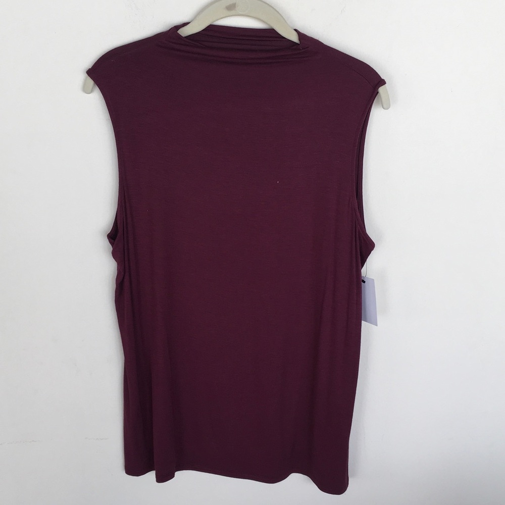 Sleeveless Top - Burgundy